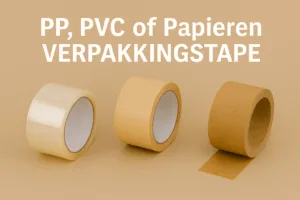 PP, PVC of Papieren Verpakkingstape