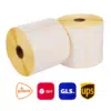 Verzendlabels 102 x 150 mm - 500 labels per rol