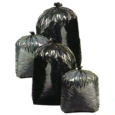 Vuilniszak 35 µm Zwart - Sluitband (680 x 750 mm) - 50L