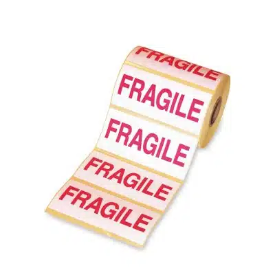 Waarschuwingsetiketten 'FRAGILE' - 148 x 48,8 mm