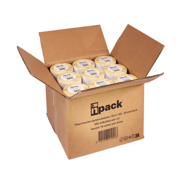 InPack Thermische Verzendlabels 102 x 150 mm