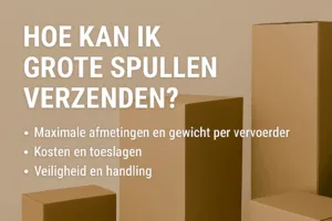 Hoe kan ik grote spullen verzenden?